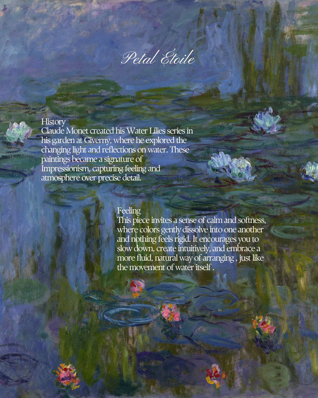 Floral Impressions: Water Lilies, Monet