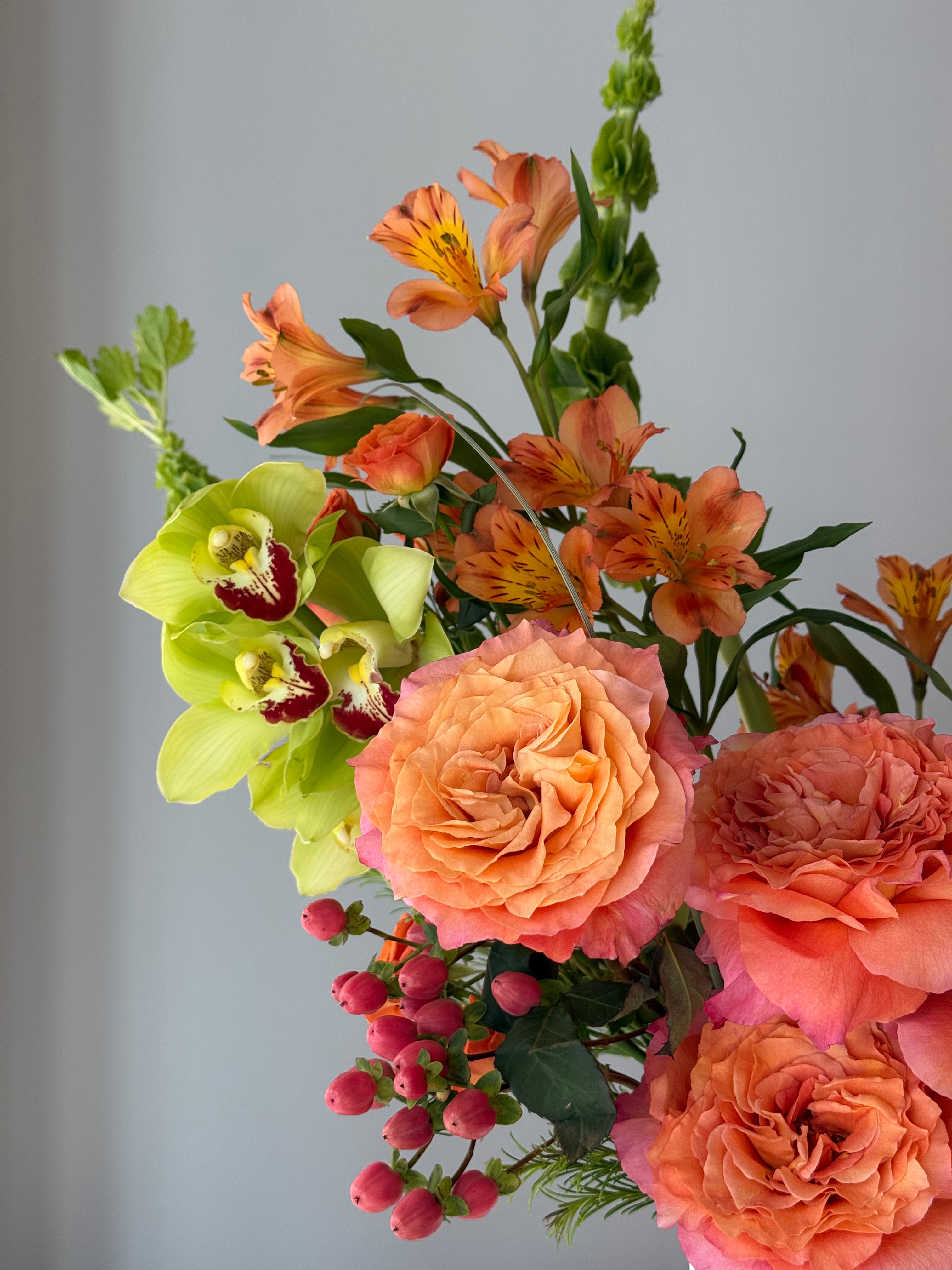 Coral Rhythm Vase Arrangement