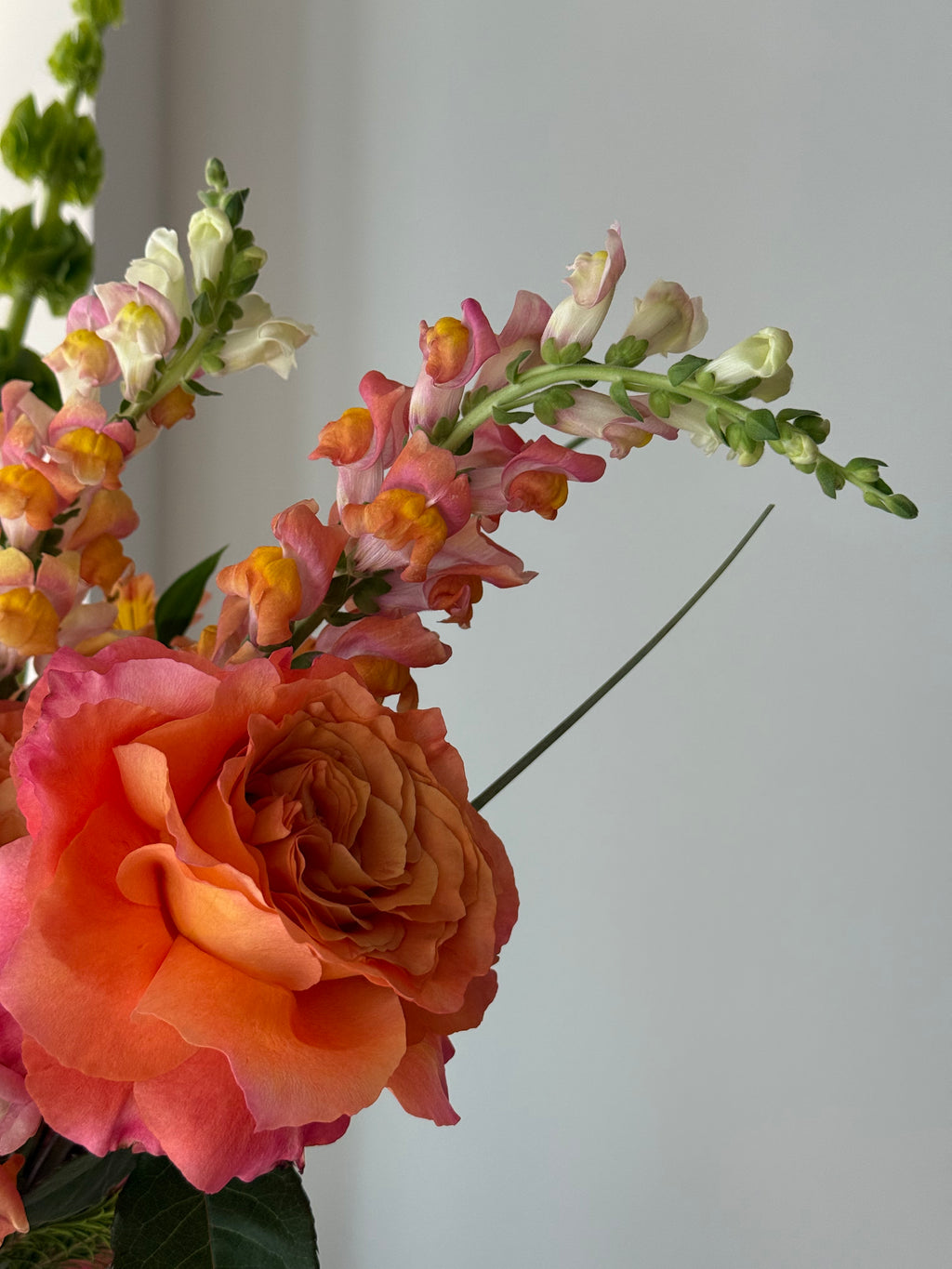 Coral Rhythm Vase Arrangement