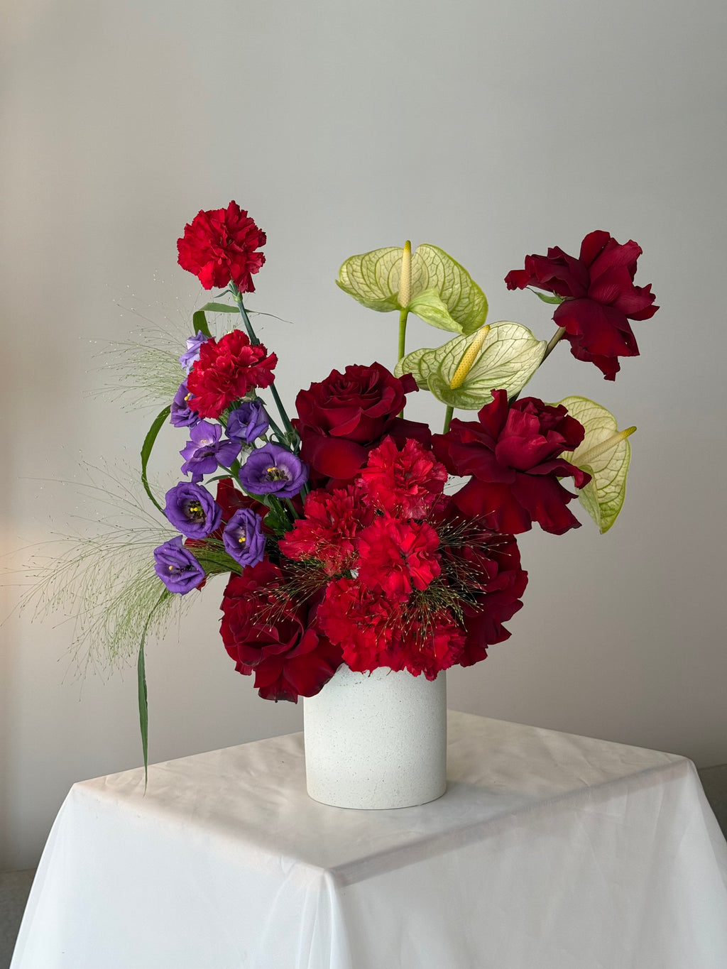 Modern Rose Vase Arrangement