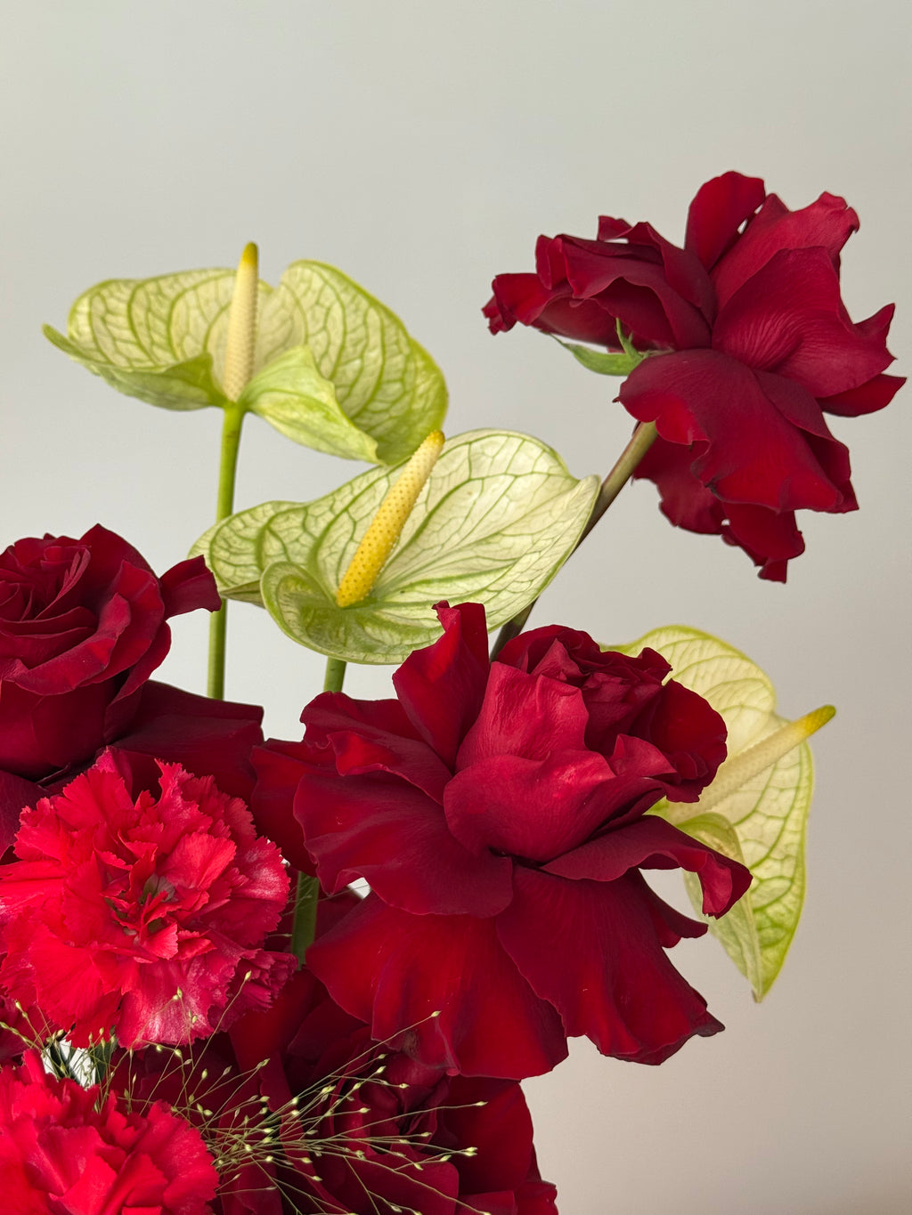 Modern Rose Vase Arrangement