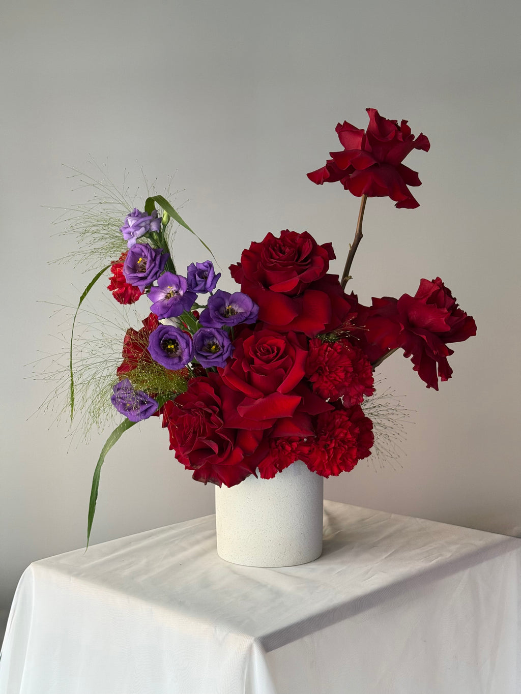 Modern Rose Vase Arrangement